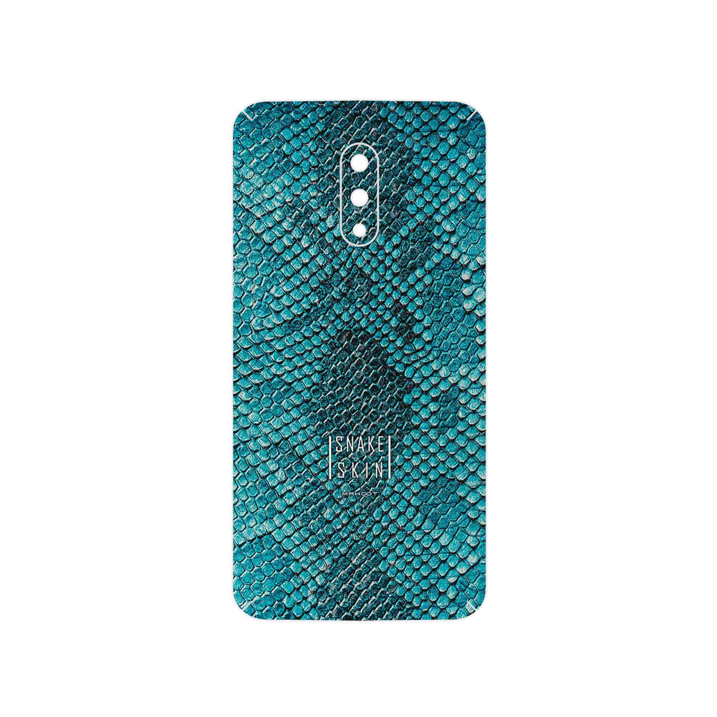 برچسب پوششی ماهوت مدل Blue Snake Skin مناسب برای گوشی موبایل وان پلاس 7