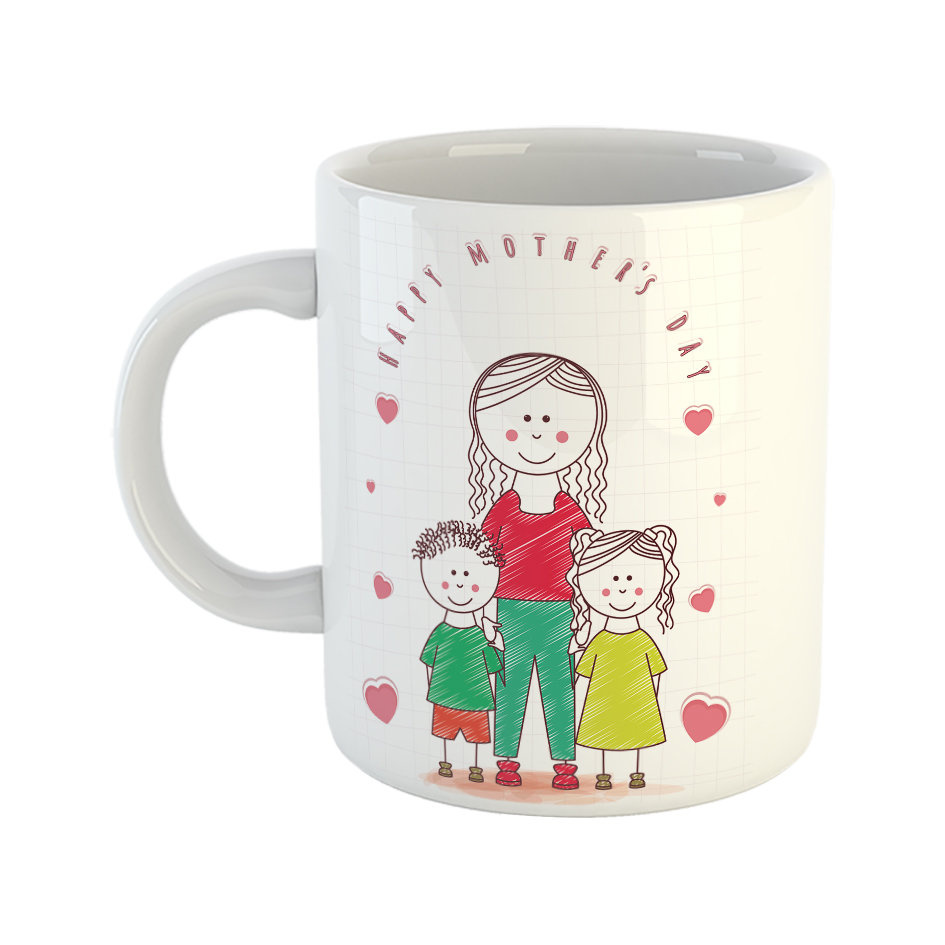 ماگ طرح روز مادر مبارک دخبر پسر 