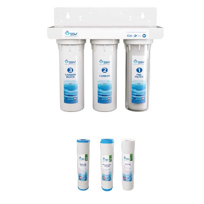 دستگاه تصفیه کننده آب اس اس وی مدل UltraJet X300 به همراه فیلتر مجموعه 3 عددی