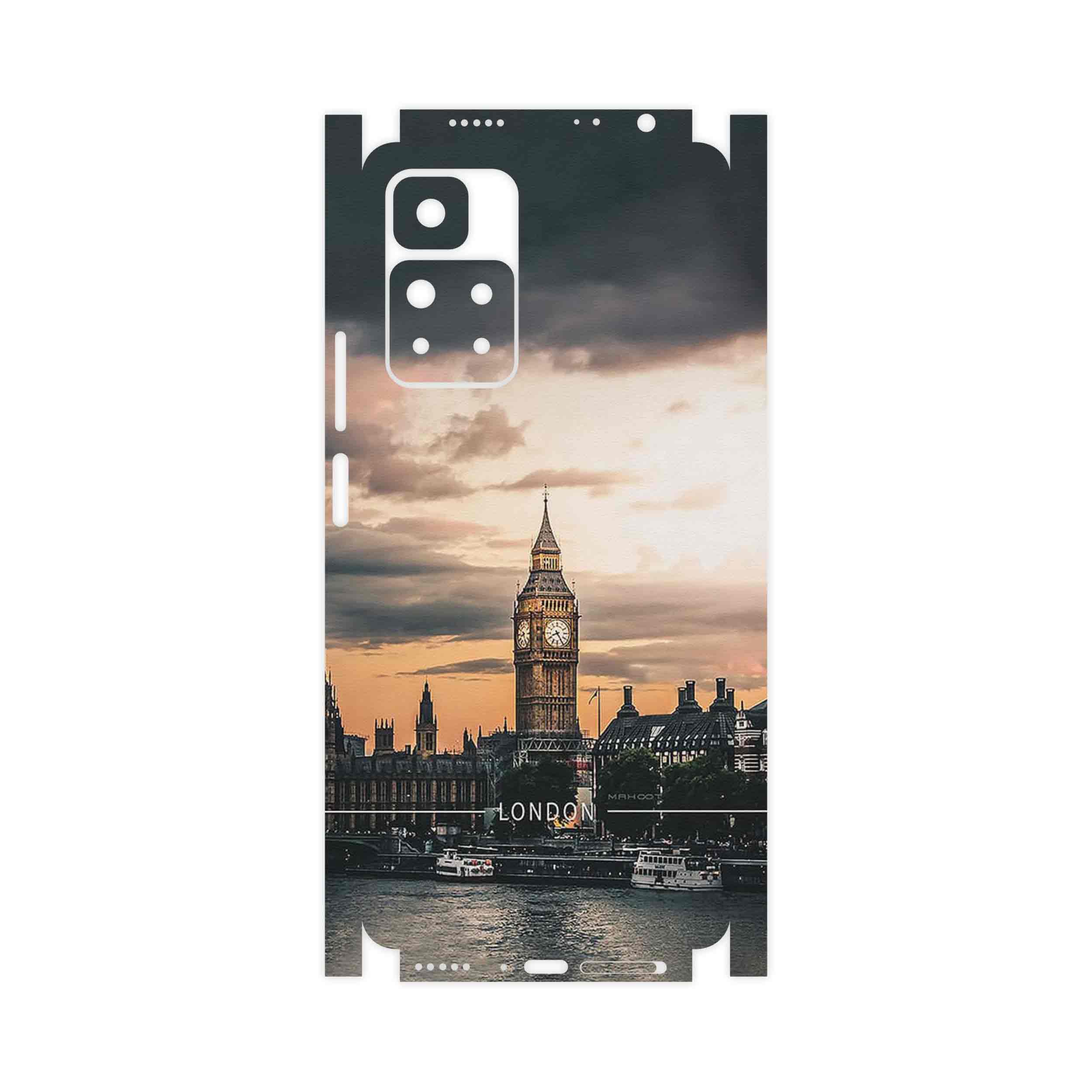 برچسب پوششی ماهوت مدل London_City-FullSkin مناسب برای گوشی موبایل شیائومی Redmi Note 11 Pro Plus 5G