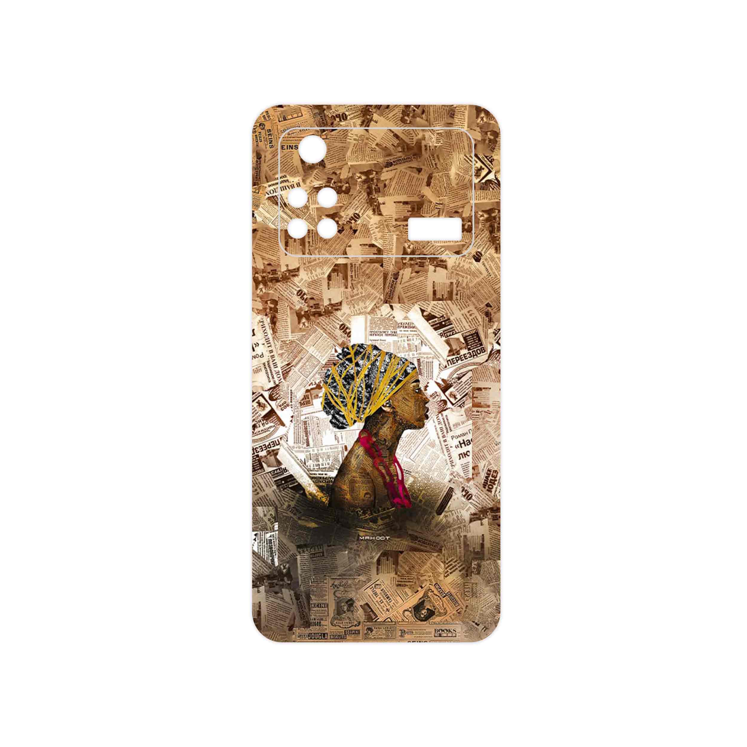 برچسب پوششی ماهوت مدل Collage of African Women مناسب برای گوشی موبایل شیائومی Poco M4 Pro 4G