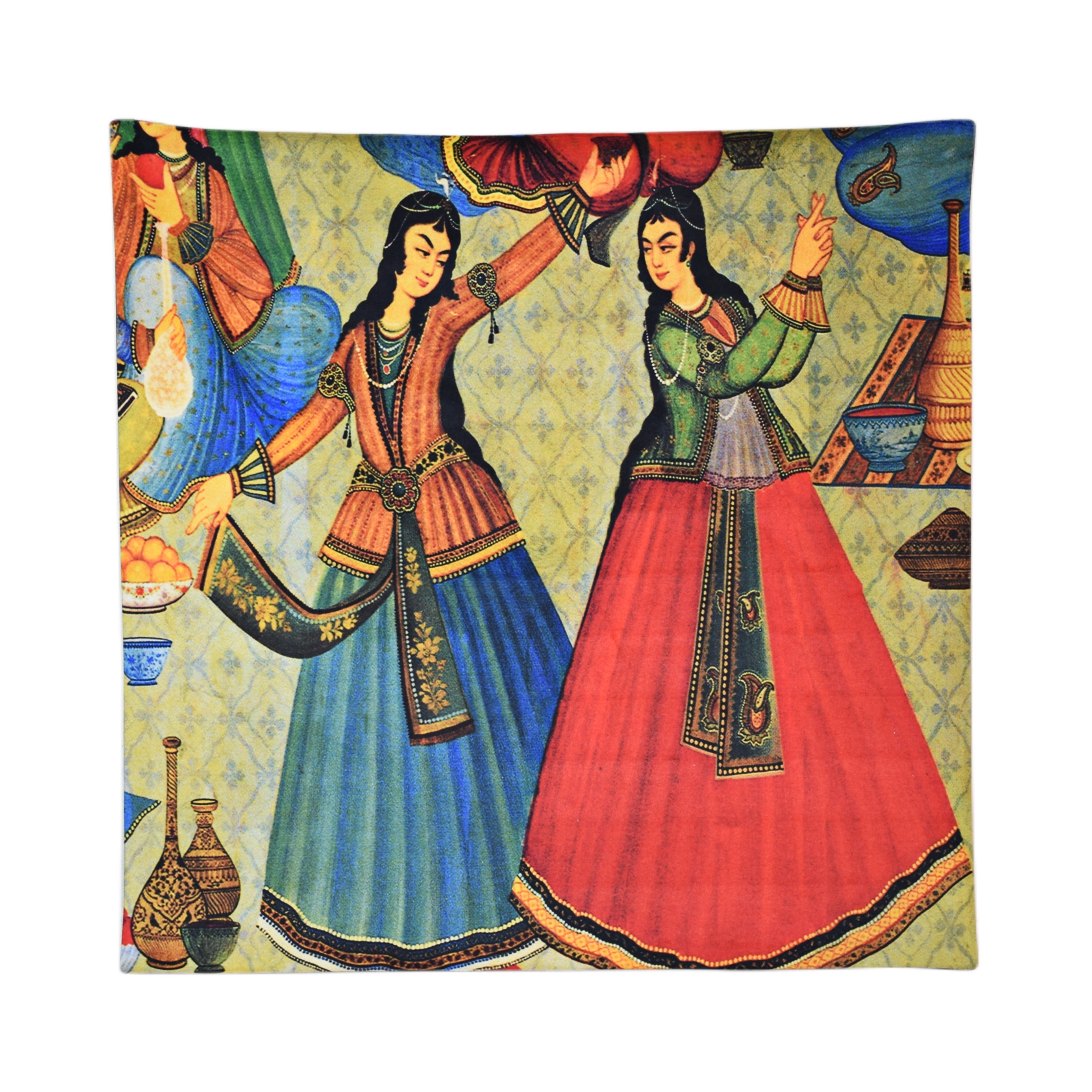 رومیزی مدل مخمل طرح بزم کد 10