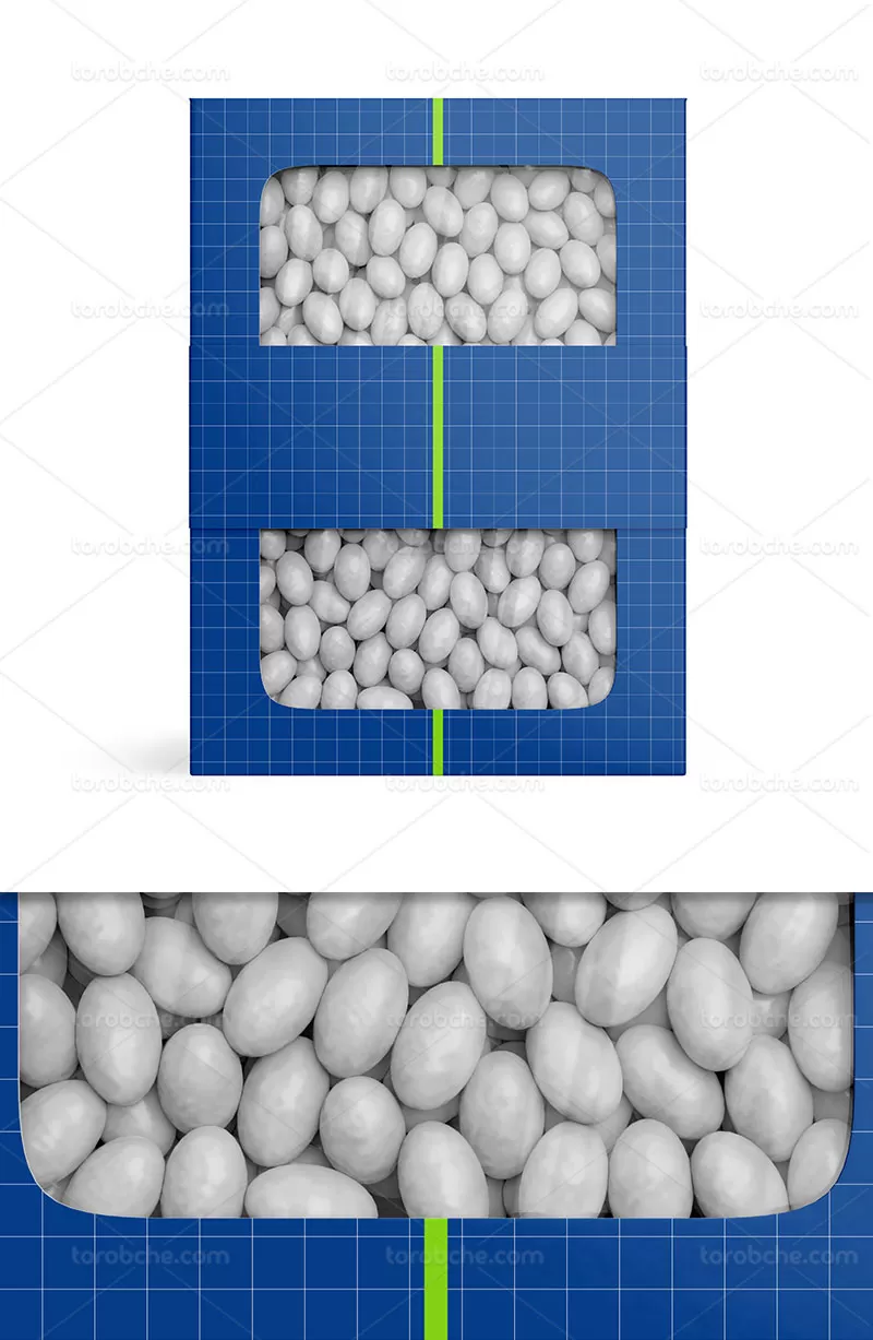 موکاپ بسته بندی شکلات لایه باز | گرافیک با طعم تربچه