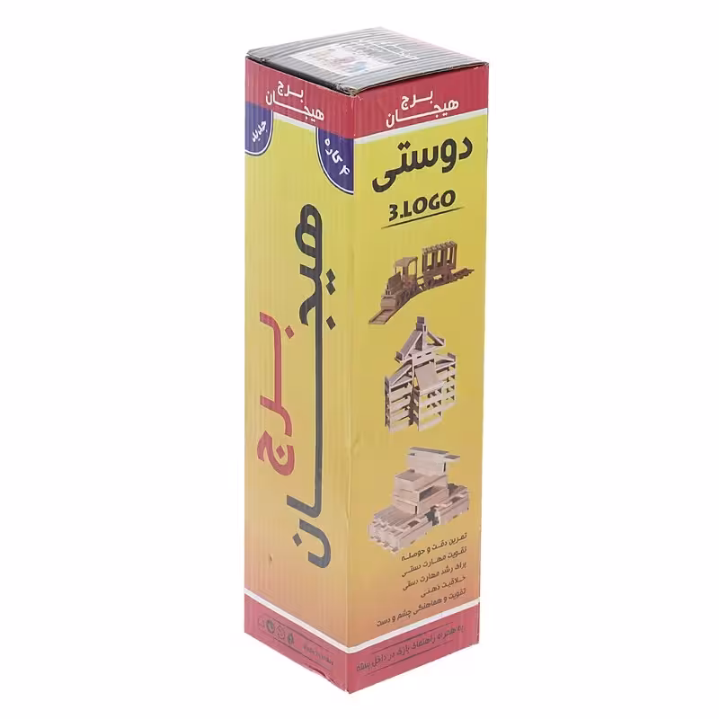 برج هیجان چوبی با 3 تاس مدل دوستی 