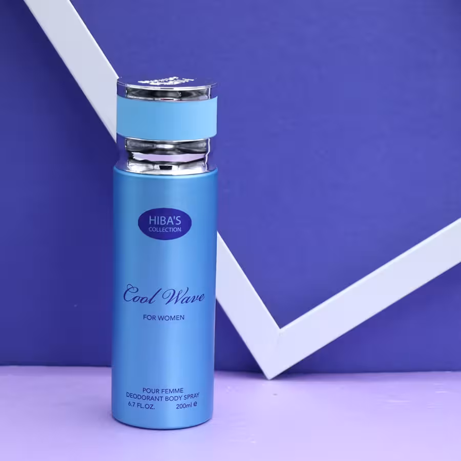 اسپری هیباس Cool Wave FOR WOMAN HIBA'S حجم 200 میل 91512