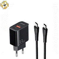 شارژر فست 33 وات مکدودو مدل CH-0922 به همراه کابل تبدیل USB-C، دارای خروجی‌های USB Type-C و USB، فناوری Quick Charge 3.0، مناسب دو شاخه‌های ایران، دارای تراشه هوشمند
