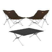 ست میز و صندلی کمپ چند رنگ کمپینگ بزرگ آلومینیوم 2 اردوگاه 3 مجموعه قطعه TuruncuFil