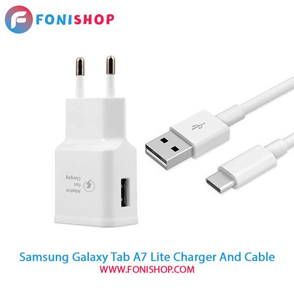 کابل و شارژر اصلی سامسونگ Samsung Galaxy Tab A7 Lite