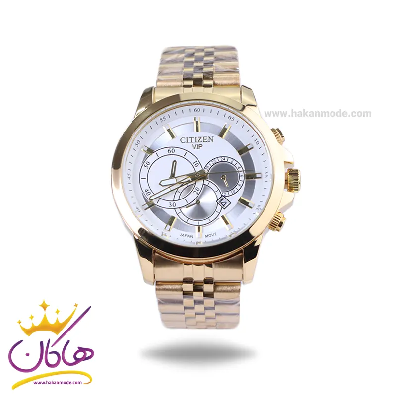 ساعت مچی عقربه ای سیتیزن مردانه فلزی طلایی صفحه سفید 2363/11