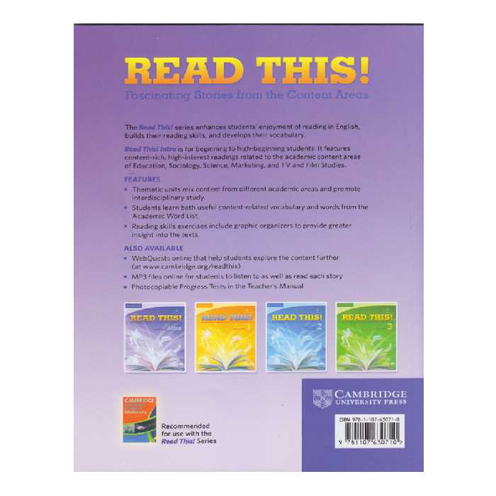 کتاب Read This Intro اثر Daphne Mackey انتشارات الوندپویان