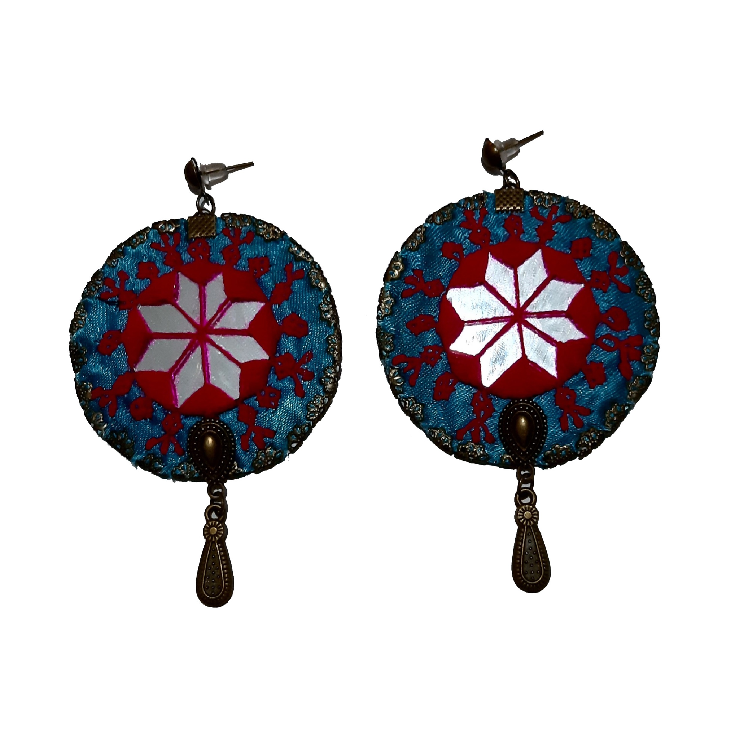 گوشواره سوزن دوزی کد  B101