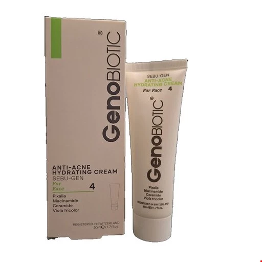 کرم آبرسان و رطوبت رسان ژنو بایوتیک مناسب پوست های آکنه ای 50 گرم