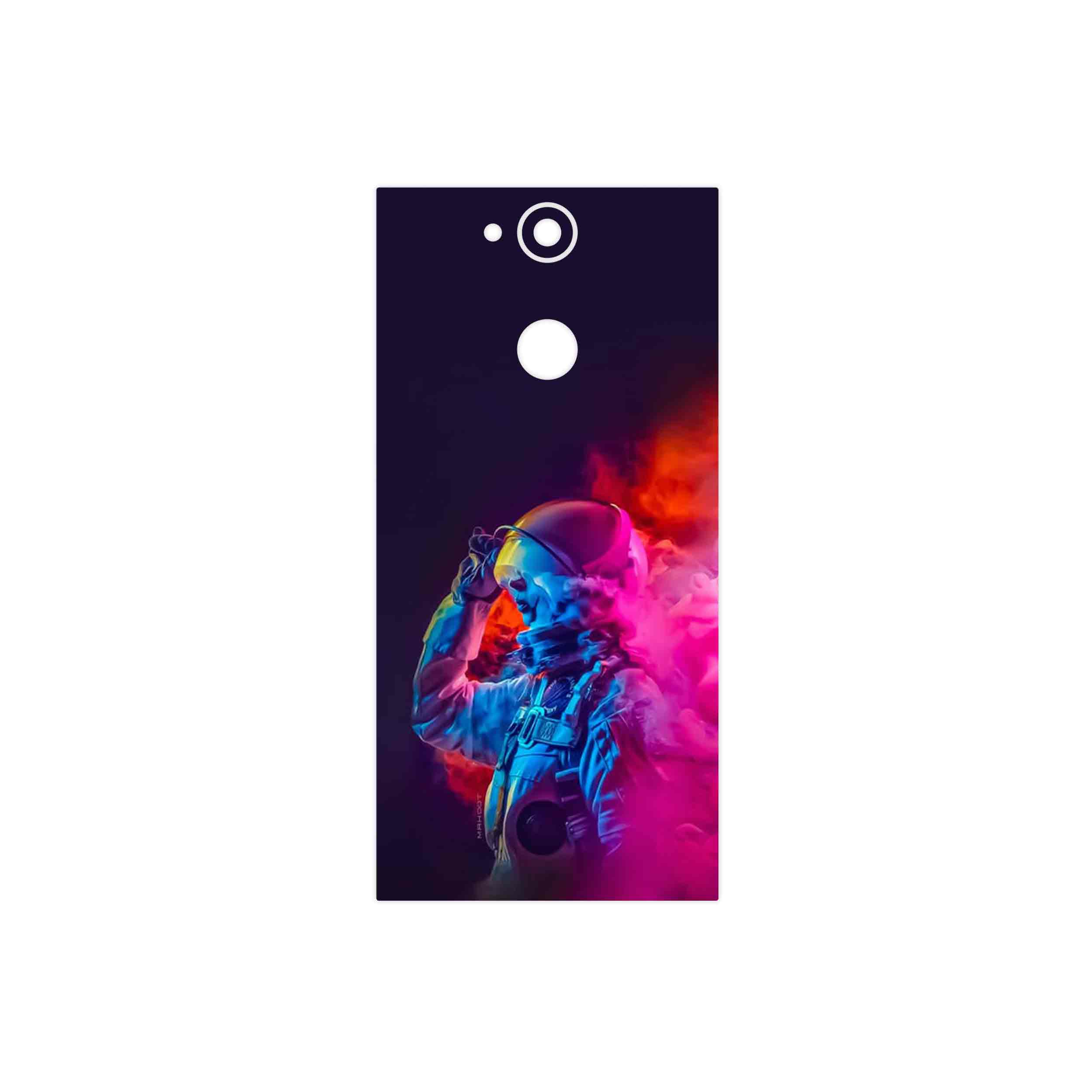 برچسب پوششی ماهوت مدل Smoke Rainbow Digital Art 1 مناسب برای گوشی موبایل سونی Xperia XA2