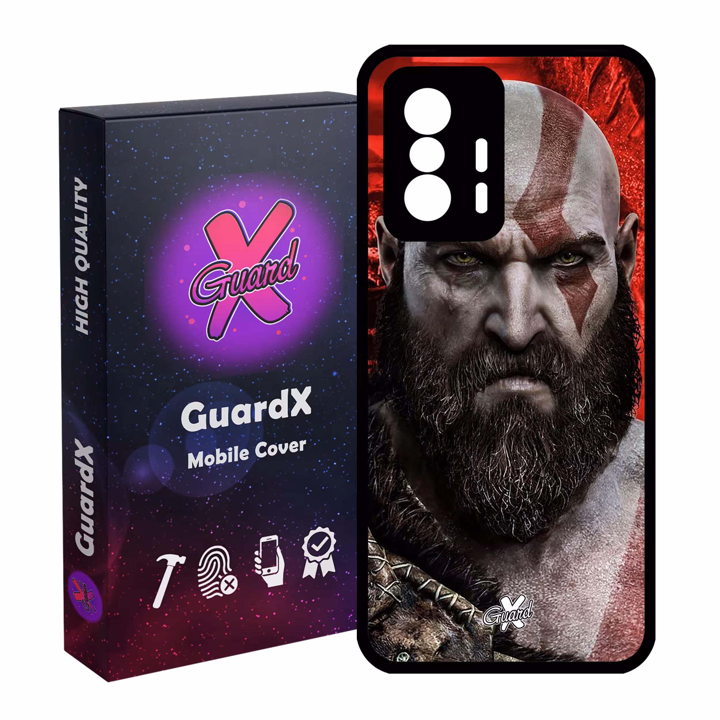 کاور گارد ایکس طرح God of War مدل Glass10035 مناسب برای گوشی موبایل شیائومی 11T Pro / 11T