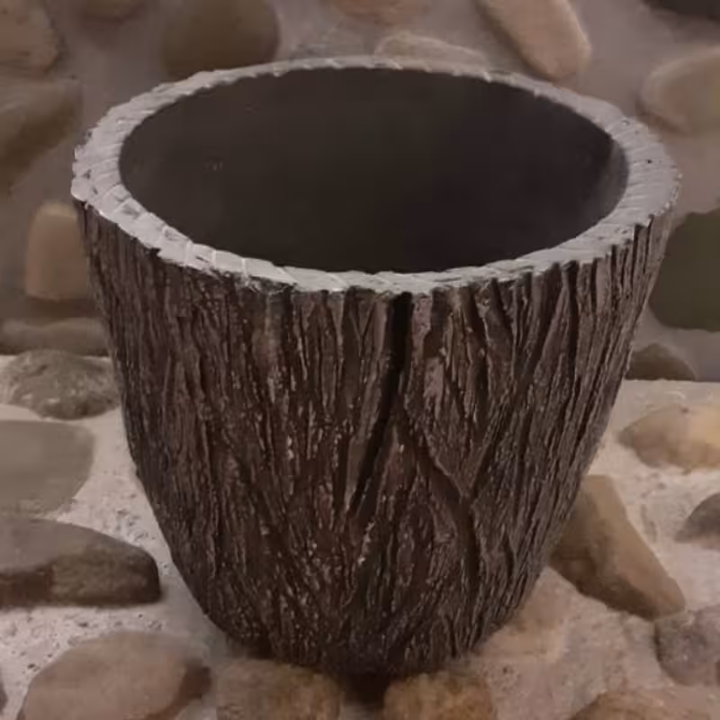 گلدان طرح چوب به رنگ چوب کد (0010)