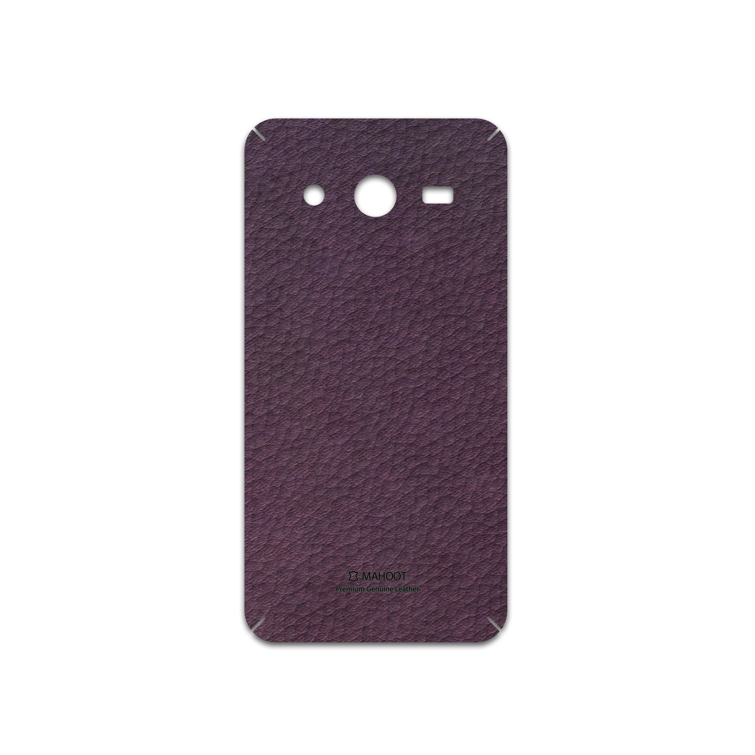 برچسب پوششی ماهوت مدل Purple-Leather مناسب برای گوشی موبایل سامسونگ Galaxy Core 2