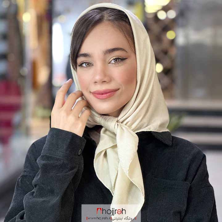 اطلاعات ، قیمت و خرید مینی اسکارف کوپرا کرم روشن کد KM29