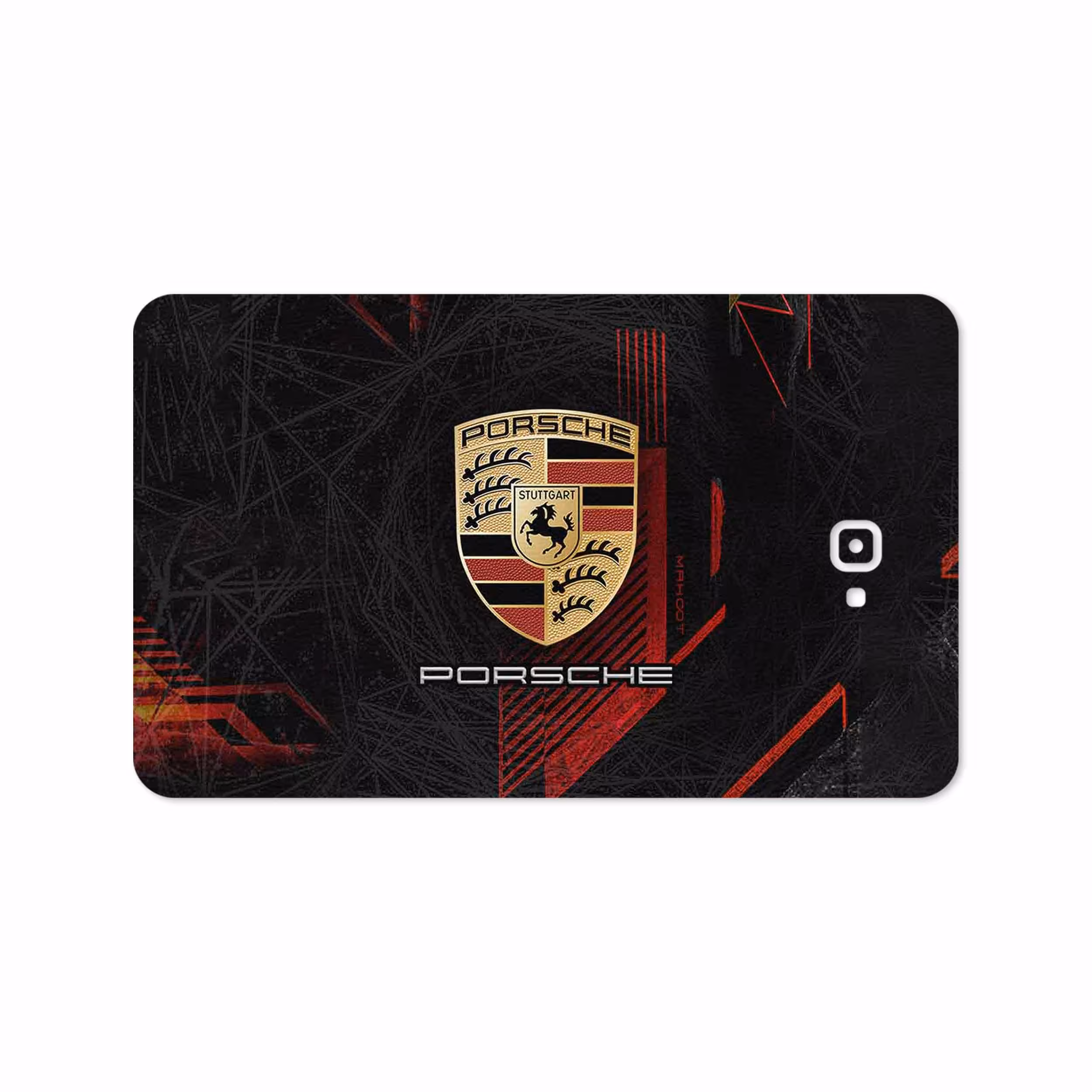 برچسب پوششی ماهوت مدل Porsche-Logo مناسب برای تبلت سامسونگ Galaxy Tab A 10.1 2016 T580