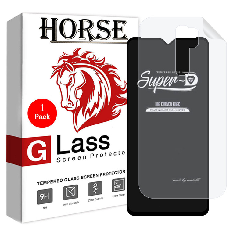 محافظ صفحه نمایش هورس مدل 2SN-Glass مناسب برای گوشی موبایل شیائومی Redmi Note 8 Pro به همراه محافظ پشت گوشی | کالا برتری