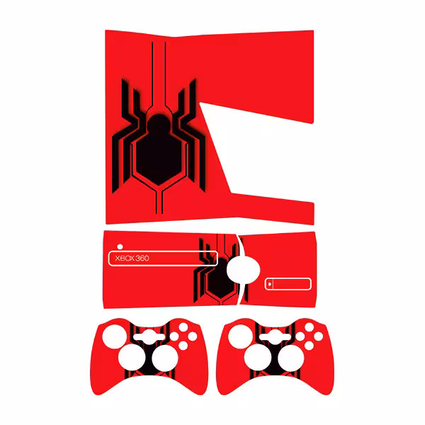 برچسب ایکس باکس 360 اسلیم توییجین وموییجین مدل Spiderman 09 مجموعه 4 عددی