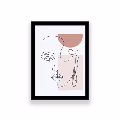 تابلو طرح مینیمال چهره 