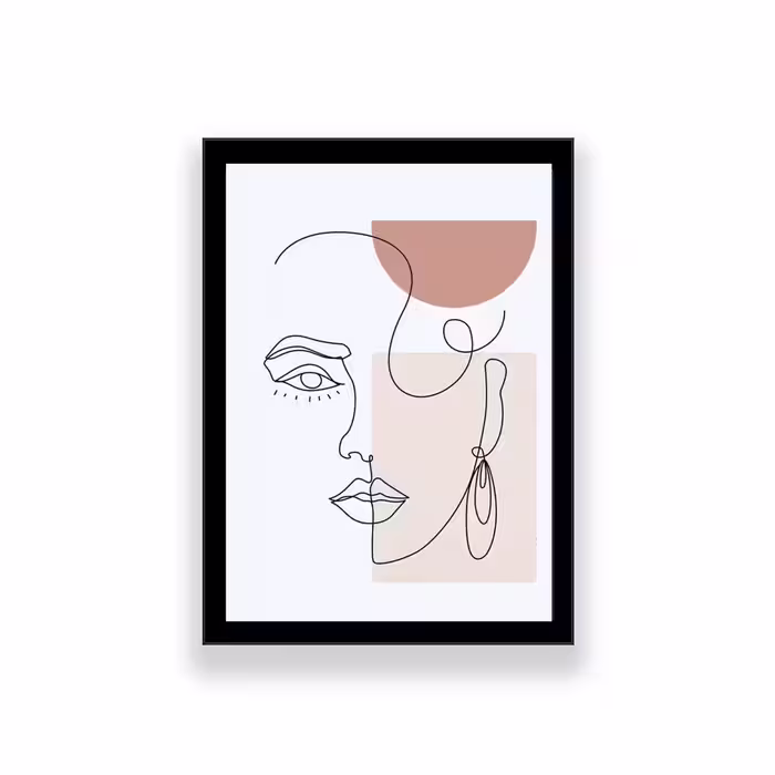 تابلو طرح مینیمال چهره 