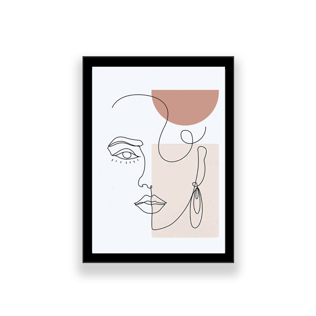 تابلو طرح مینیمال چهره 