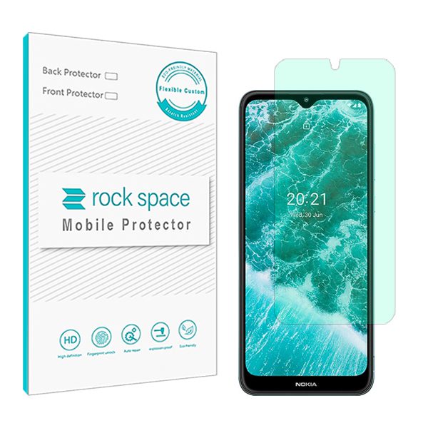 گلس نوکیا C30 مدل نانو هیدروژل گرین لایت برند راک اسپیس کد S