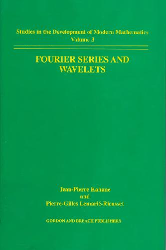 خرید و دانلود نسخه کامل کتاب Fourier Series and Wavelets