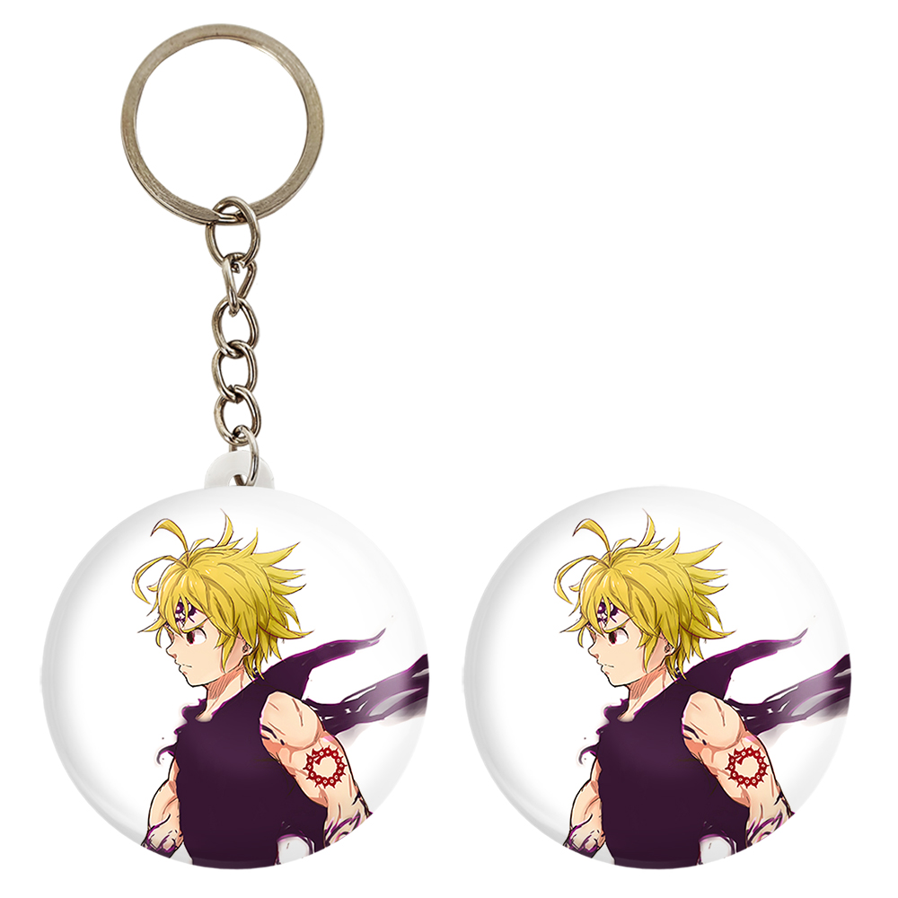 پیکسل خندالو مدل ملیوداس انیمه هفت گناه کبیره کد 17594 به همراه جاکلیدی