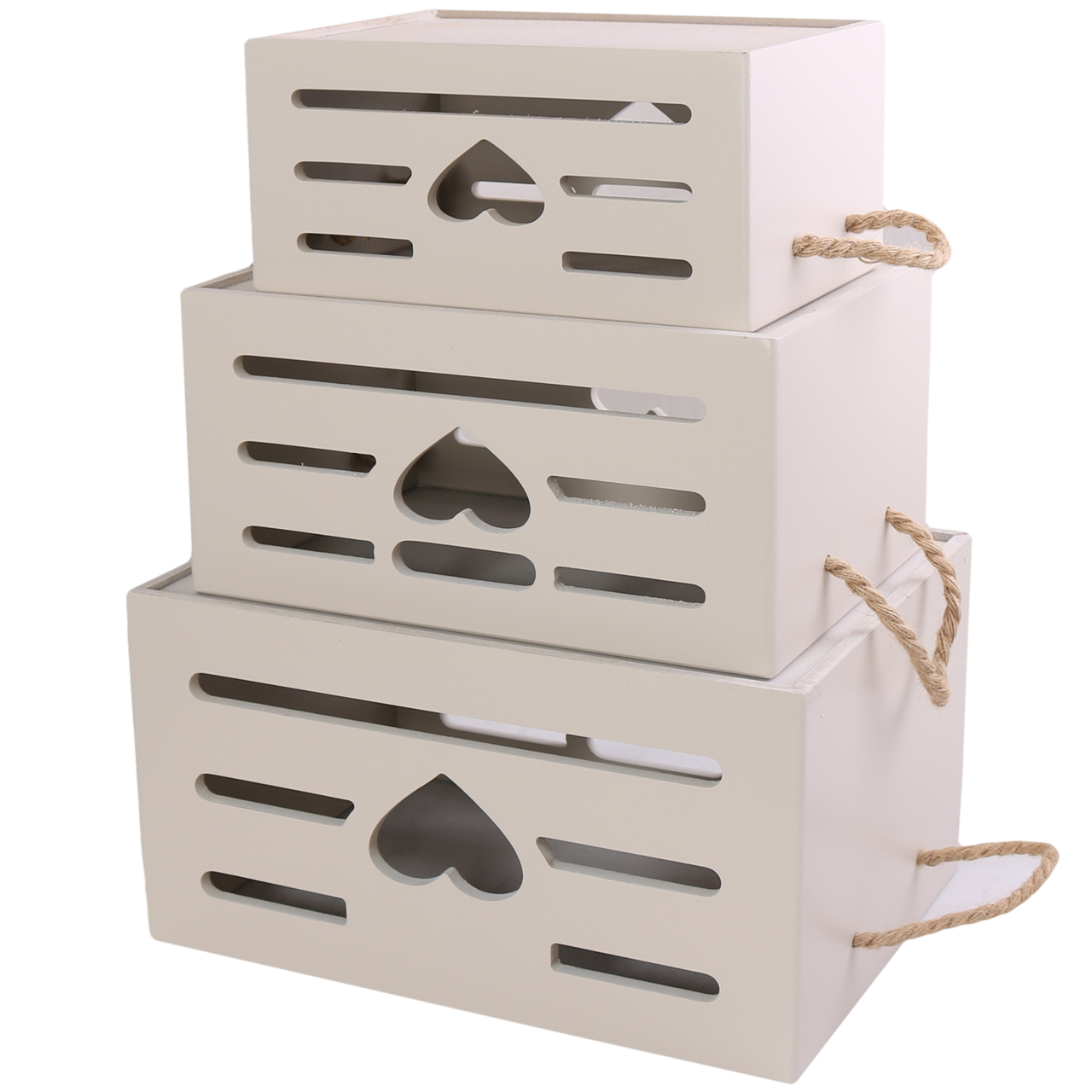 جعبه دکوری طرح قلب کد 1911 مجموعه 3 عددی