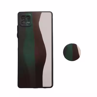 کاور طرح آبرنگی مدل a03s مناسب برای گوشی موبایل سامسونگ Galaxy A03S / A02S / M02S به همراه پاپ سوکت