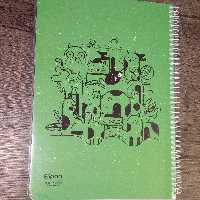 دفتر مشق 100 برگ سیمی الیپون طرح شهر گربه ها جلد شده 