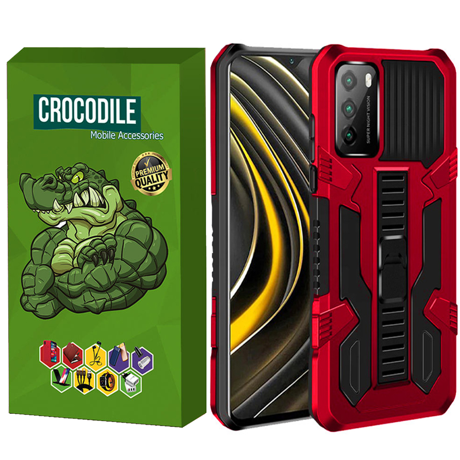 کاور کروکودیل مدل Kikstand-100 مناسب برای گوشی موبایل شیائومی M3 / Redmi 9T