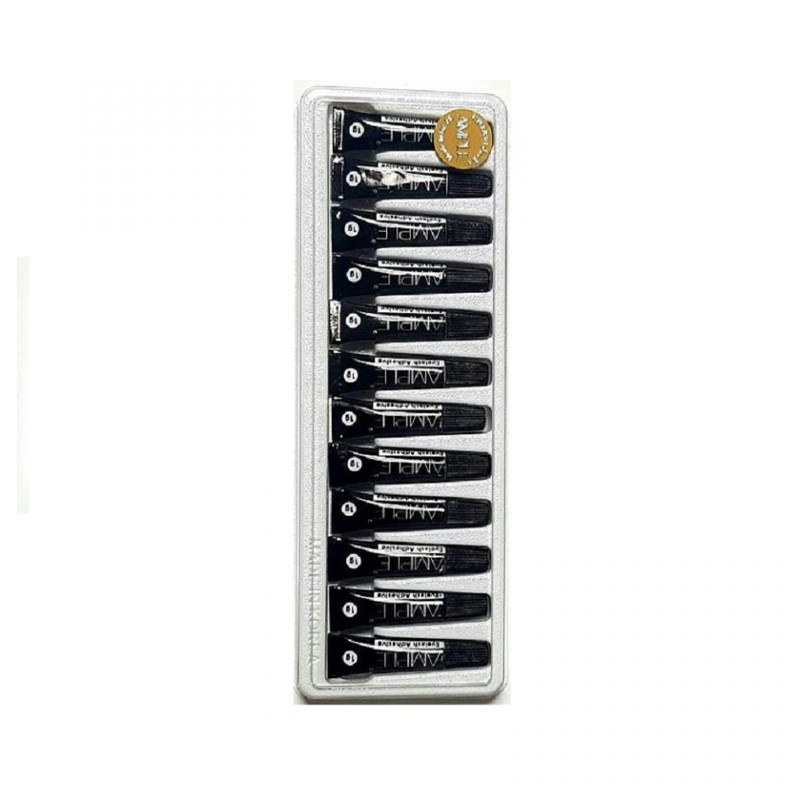 چسب مژه 1 گرمی مشکی امپل بسته 12 عددی