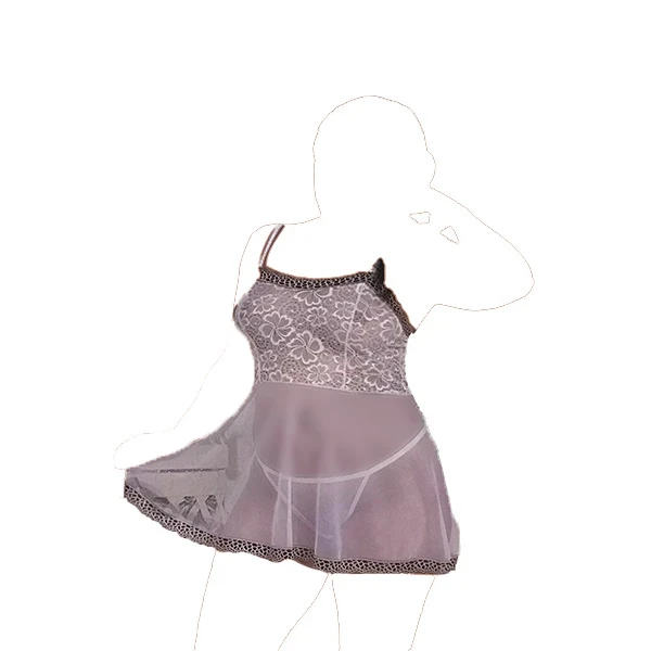 لباس خواب فانتزی آنجل مدل توری 2 تکه کد 1015