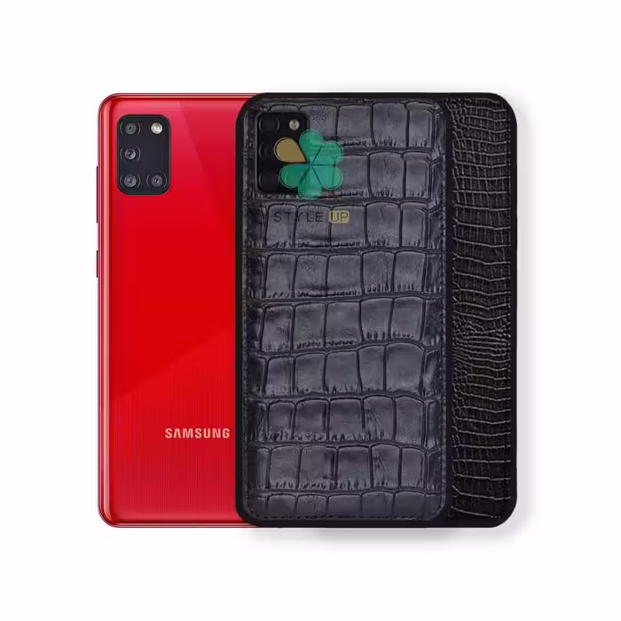 قاب چرمی گوشی سامسونگ Samsung Galaxy A31 طرح Crocodile Skin