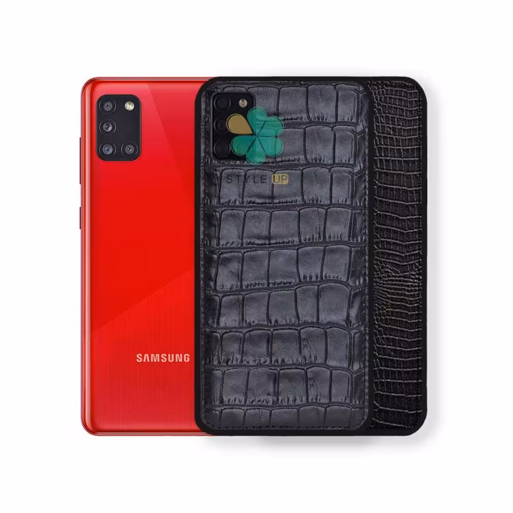 قاب چرمی گوشی سامسونگ Samsung Galaxy A31 طرح Crocodile Skin