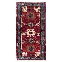 فرش دستباف قدیمی کناره طول دو متر سی پرشیا کد 179054