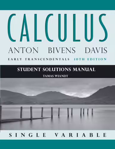 خرید و دانلود نسخه کامل کتاب Calculus: Early Transcendentals Single Variable: Student Solutions Manual