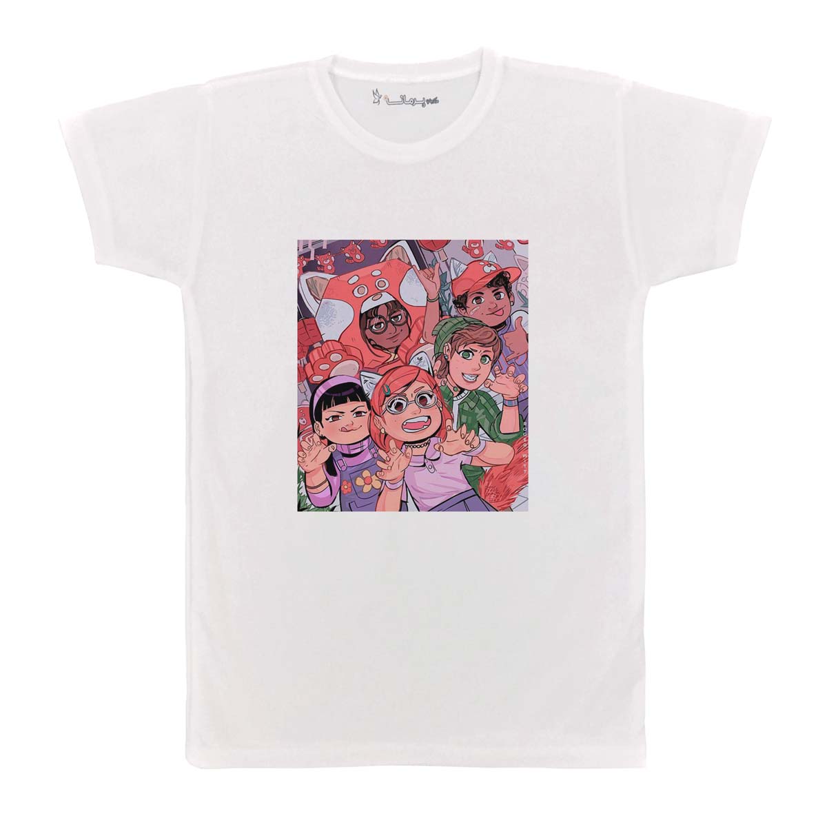 تی شرت بچگانه پرمانه طرح turning red کد pmt.3075