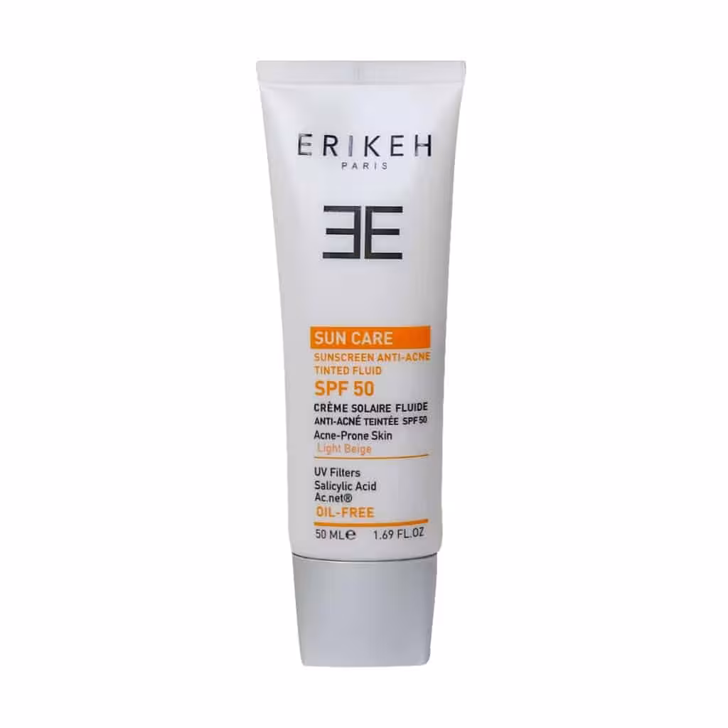 فلوئید ضد آفتاب و ضد جوش SPF50 اریکه 50 میلی لیتر