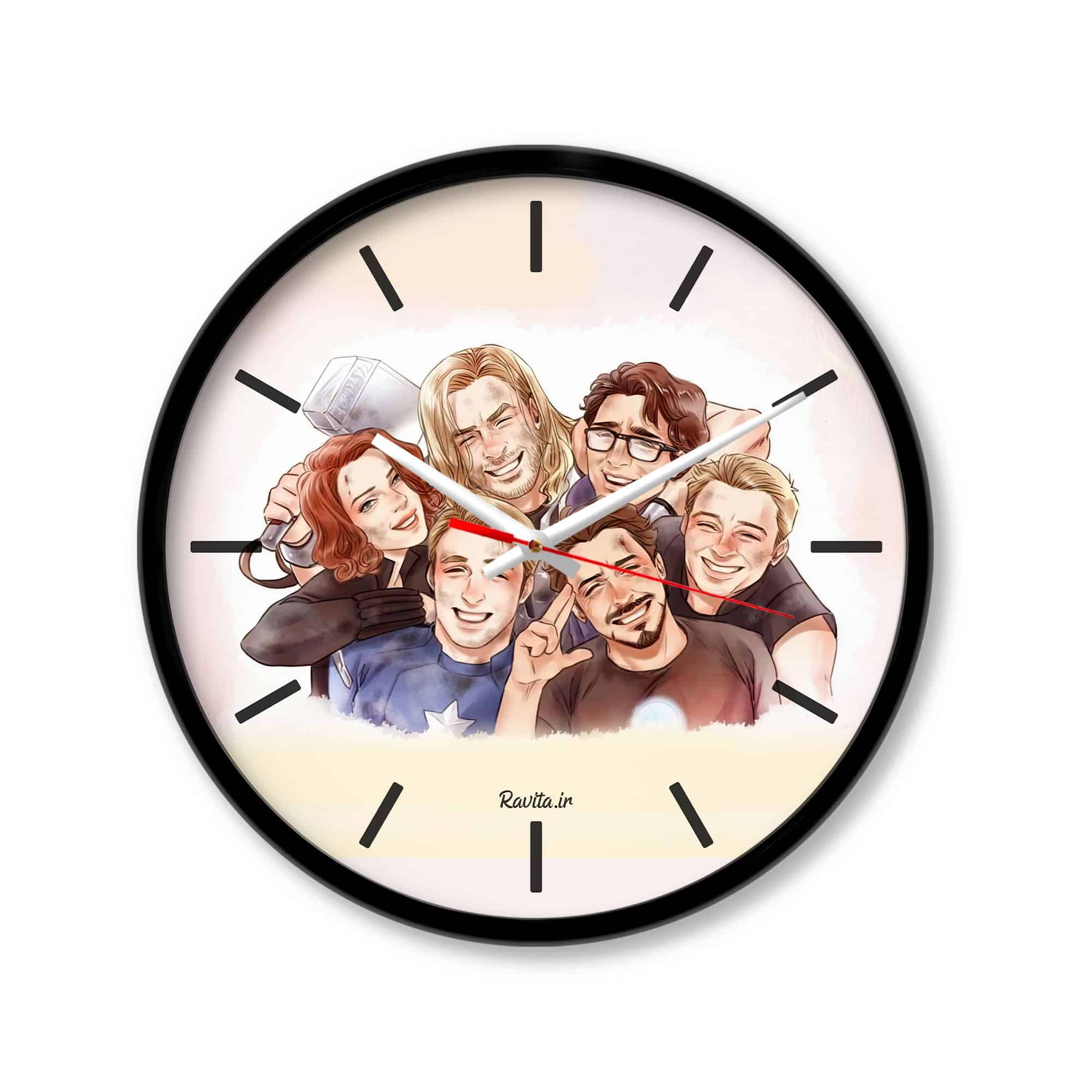 ساعت‌ دیواری رومیزی راویتا انتقام جویان کد 3369