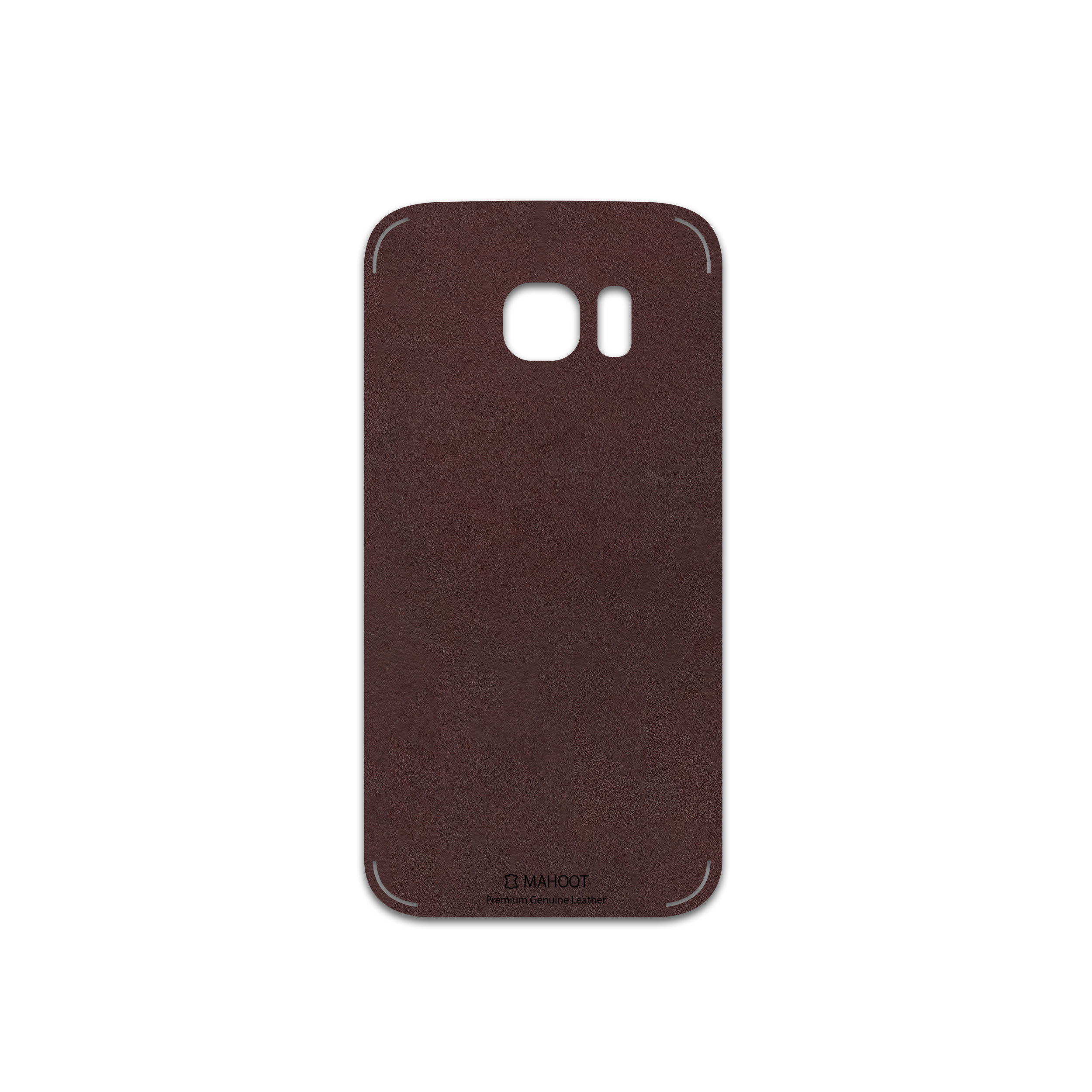 برچسب پوششی ماهوت مدل Matte-Dark-Brown-Leather مناسب برای گوشی موبایل سامسونگ Galaxy S7