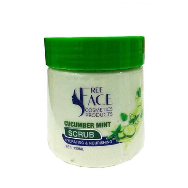 ماسک اسکراب خیار و نعنا فری فیس مدل کاسه ای حجم 330mL