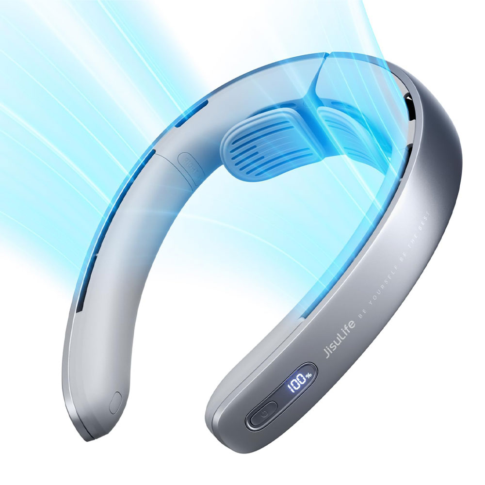 ارسال فوری ضمانت سلامت و اورجینال بودن کالا پنکه گردنی شارژی JISULIFE NECK FAN Pro1