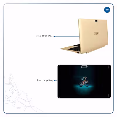 برچسب پوششی ماهوت مدل Road cycling مناسب برای تبلت جی ال ایکس W11 Plus