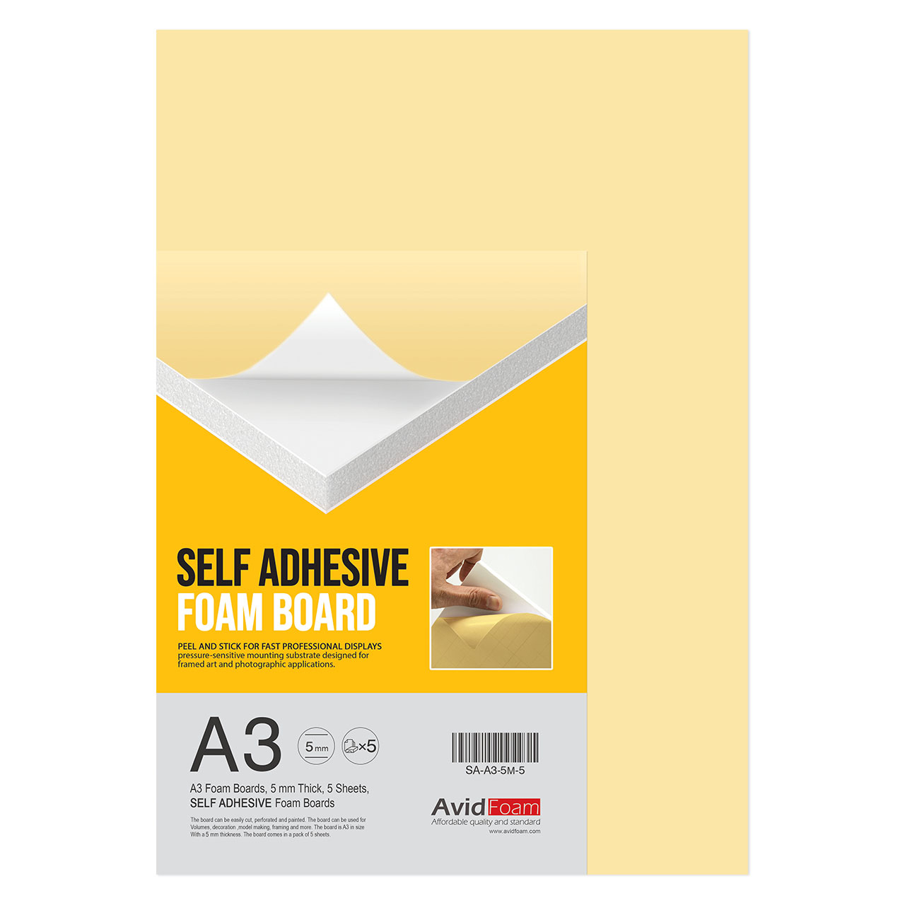 فوم برد آویدفوم مدل SA-A3-5M بسته 5 عددی
