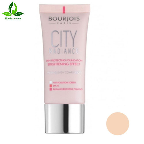 کرم پودر بورژ‌وآ مدل City Radiance شماره 01 حجم 30 میلی لیتر کد 633