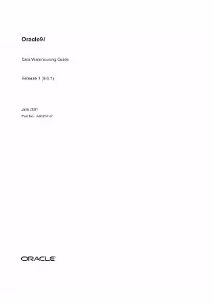 خرید و دانلود نسخه کامل کتاب Oracle9i Data Warehousing Guide (Part No. A90237-01) (Release 9.0.1)